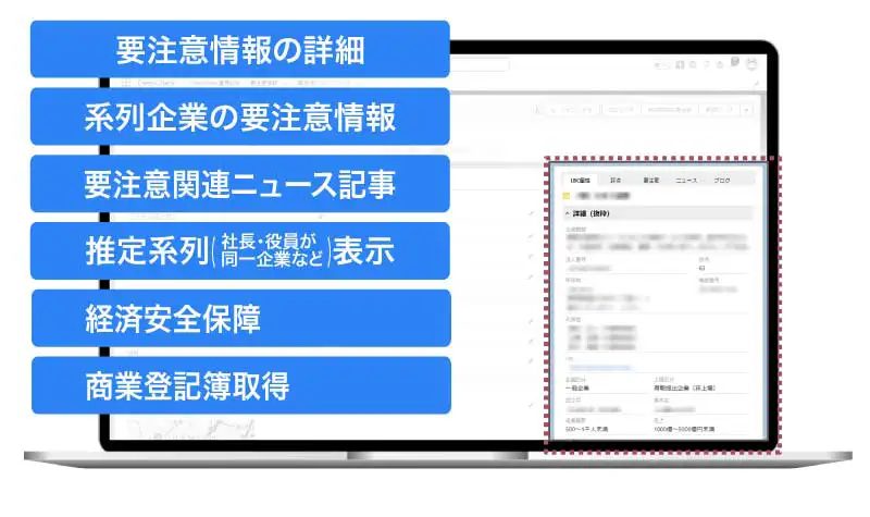 Salesforce上で登録された瞬間に、要注意企業かどうかをチェック
