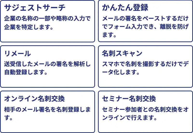 入力支援、システム連携により、正確で漏れのない企業情報を簡単に登録