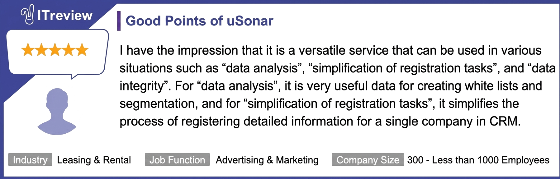 Dynamics 365 × uSonar User Testimonials 3